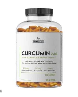 SUPPLEMENT NEEDS CURCUMIN WITH BLACK PEPPER EXTRACT – 120 OR 240 CAPSULES